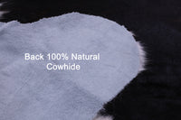 Thumbnail for Tricolor Natural Cowhide Rug - Large 6'6