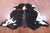 Tricolor Natural Cowhide Rug - Large 6'8"H x 6'5"W
