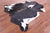 Tricolor Natural Cowhide Rug - Large 6'8"H x 6'5"W