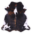 Tricolor Natural Cowhide Rug - Large 6'8"H x 6'5"W