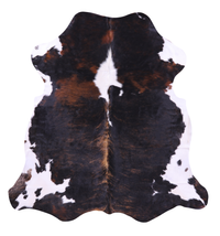 Thumbnail for Tricolor Natural Cowhide Rug - Large 6'8