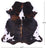 Tricolor Natural Cowhide Rug - Large 6'8"H x 6'5"W