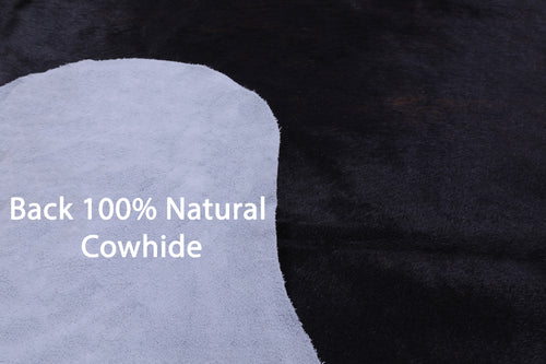 Dark Brown Natural Cowhide Rug - Large 6'5