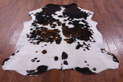 Tricolor Natural Cowhide Rug - Large 6'6