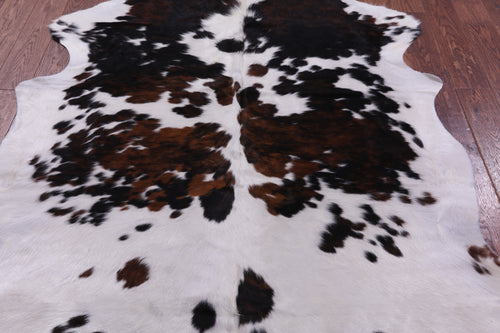 Tricolor Natural Cowhide Rug - Large 6'6