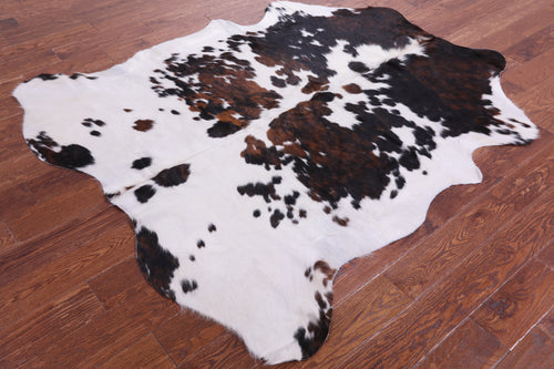 Tricolor Natural Cowhide Rug - Large 6'6