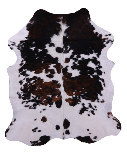 Tricolor Natural Cowhide Rug - Large 6'6