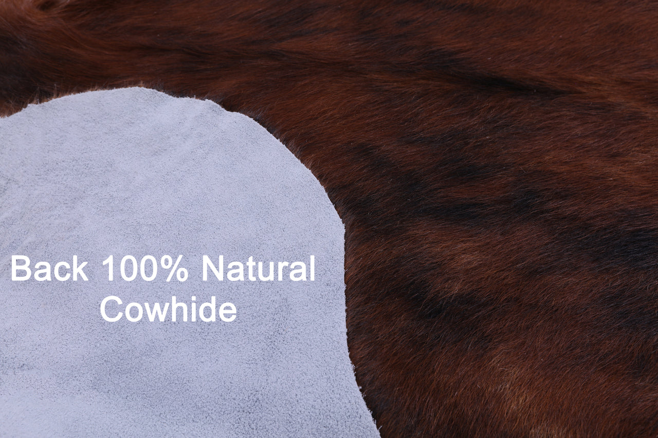 Brindle Natural Cowhide Rug - XLarge 7'1"H x 6'10"W