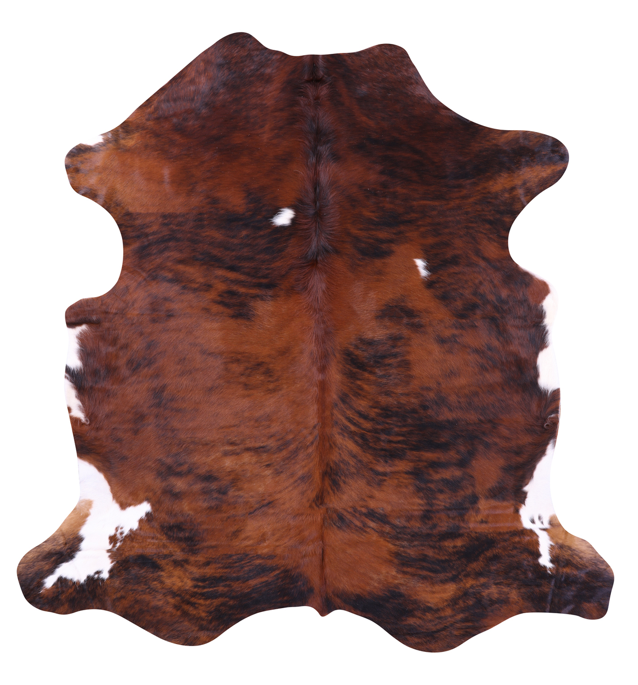 Brindle Natural Cowhide Rug - XLarge 7'1"H x 6'10"W