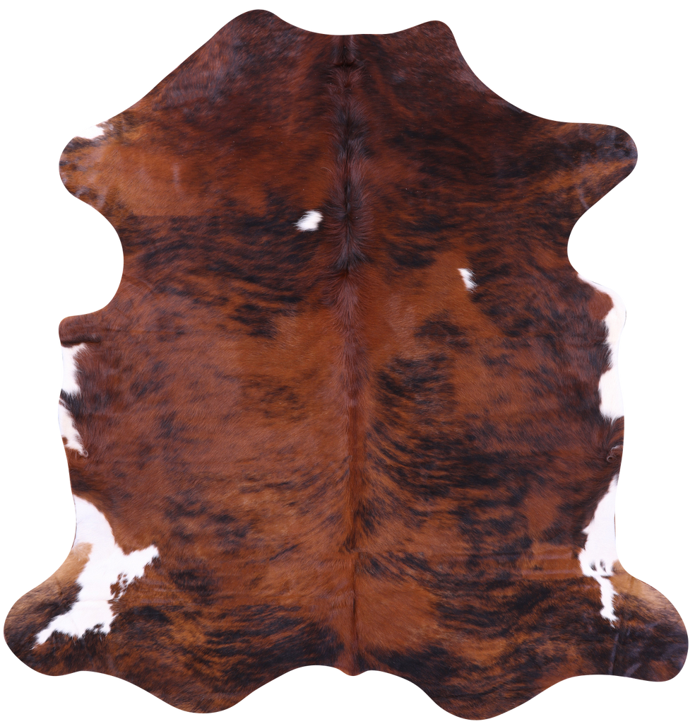 Brindle Natural Cowhide Rug - X-Large 7'1"H x 6'10"W