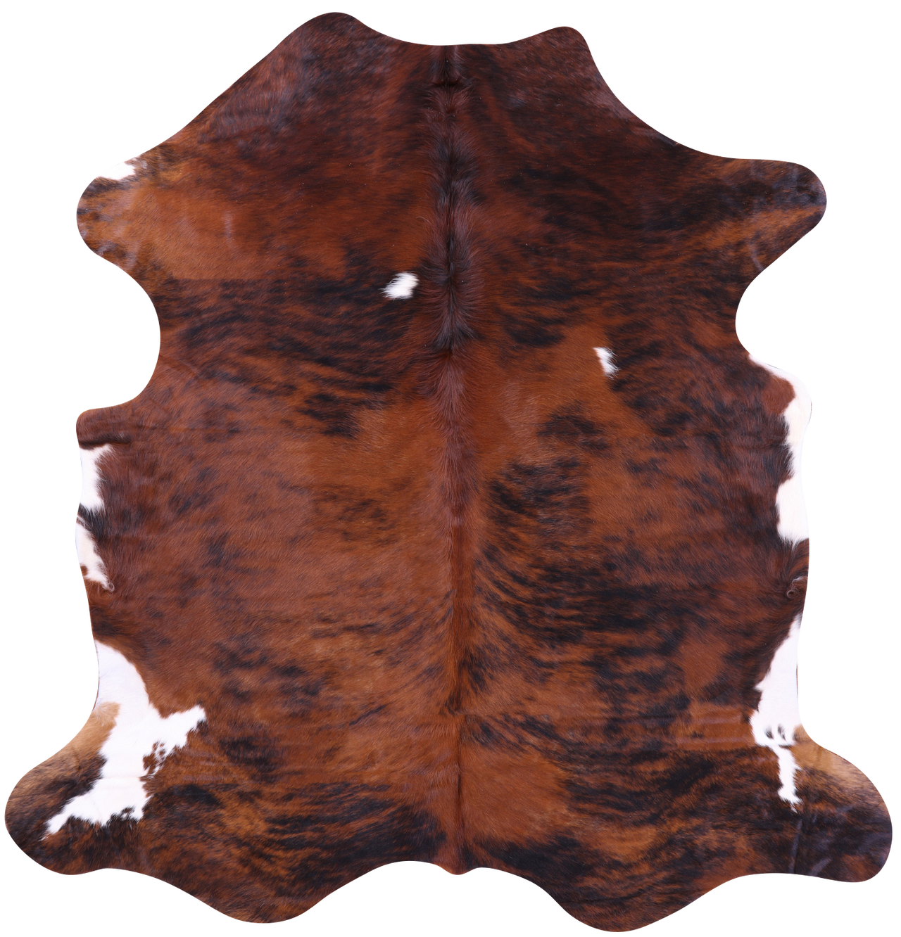 Brindle Natural Cowhide Rug - X-Large 7'1"H x 6'10"W