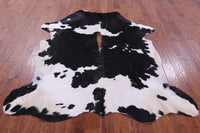 Thumbnail for Black & White Natural Cowhide Rug - Large 6'10