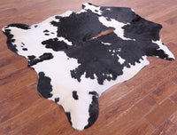 Thumbnail for Black & White Natural Cowhide Rug - Large 6'10