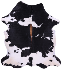 Thumbnail for Black & White Natural Cowhide Rug - Large 6'10