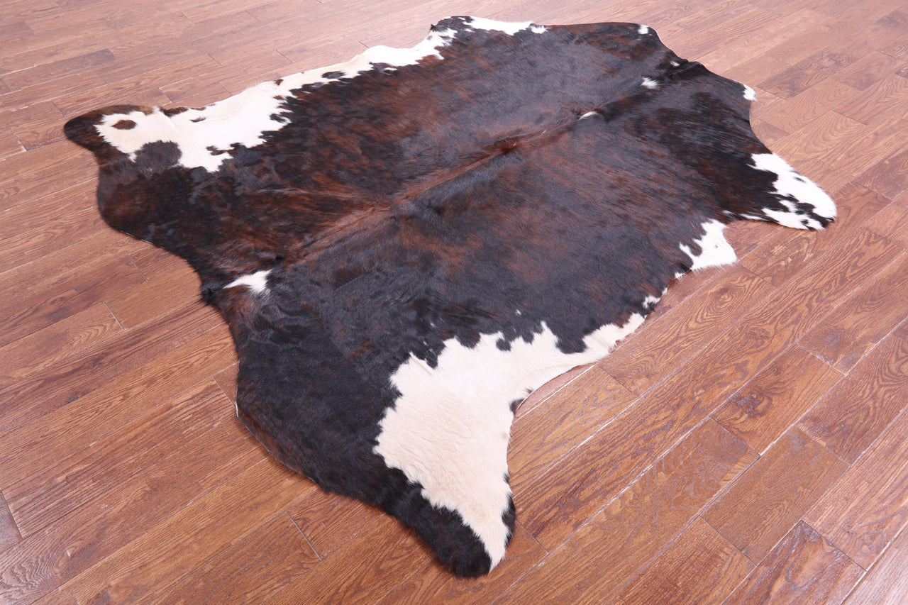 Tricolor Natural Cowhide Rug - XLarge 7'3"H x 6'6"W