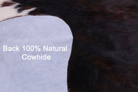 Thumbnail for Tricolor Natural Cowhide Rug - XLarge 7'3