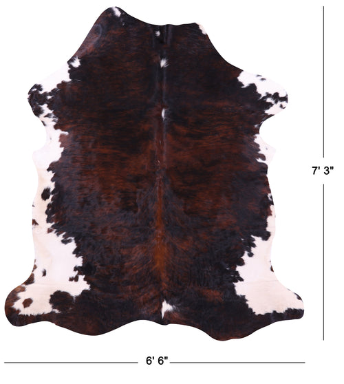 Tricolor Natural Cowhide Rug - X-Large 7'3