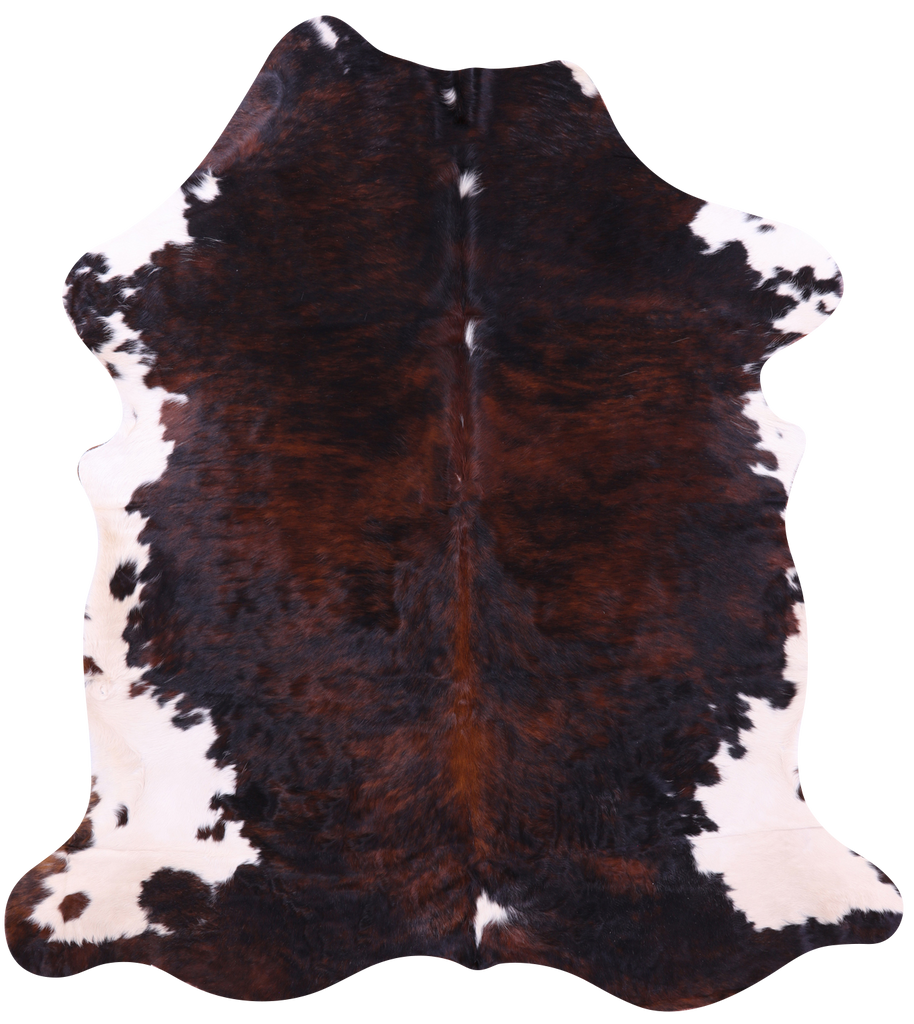 Tricolor Natural Cowhide Rug - X-Large 7'3"H x 6'6"W