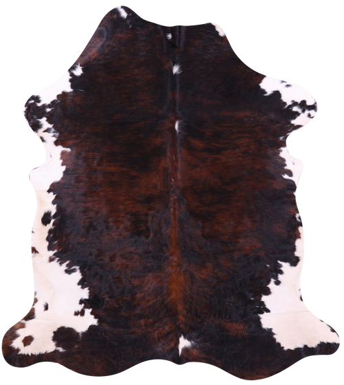 Tricolor Natural Cowhide Rug - X-Large 7'3