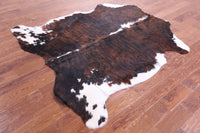 Thumbnail for Brindle Tricolor Natural Cowhide Rug - Large 6'4