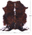 Brindle Tricolor Natural Cowhide Rug - Large 6'4"H x 5'11W