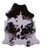 Tricolor Natural Cowhide Rug - X-Large 7'7"H x 6'6"W