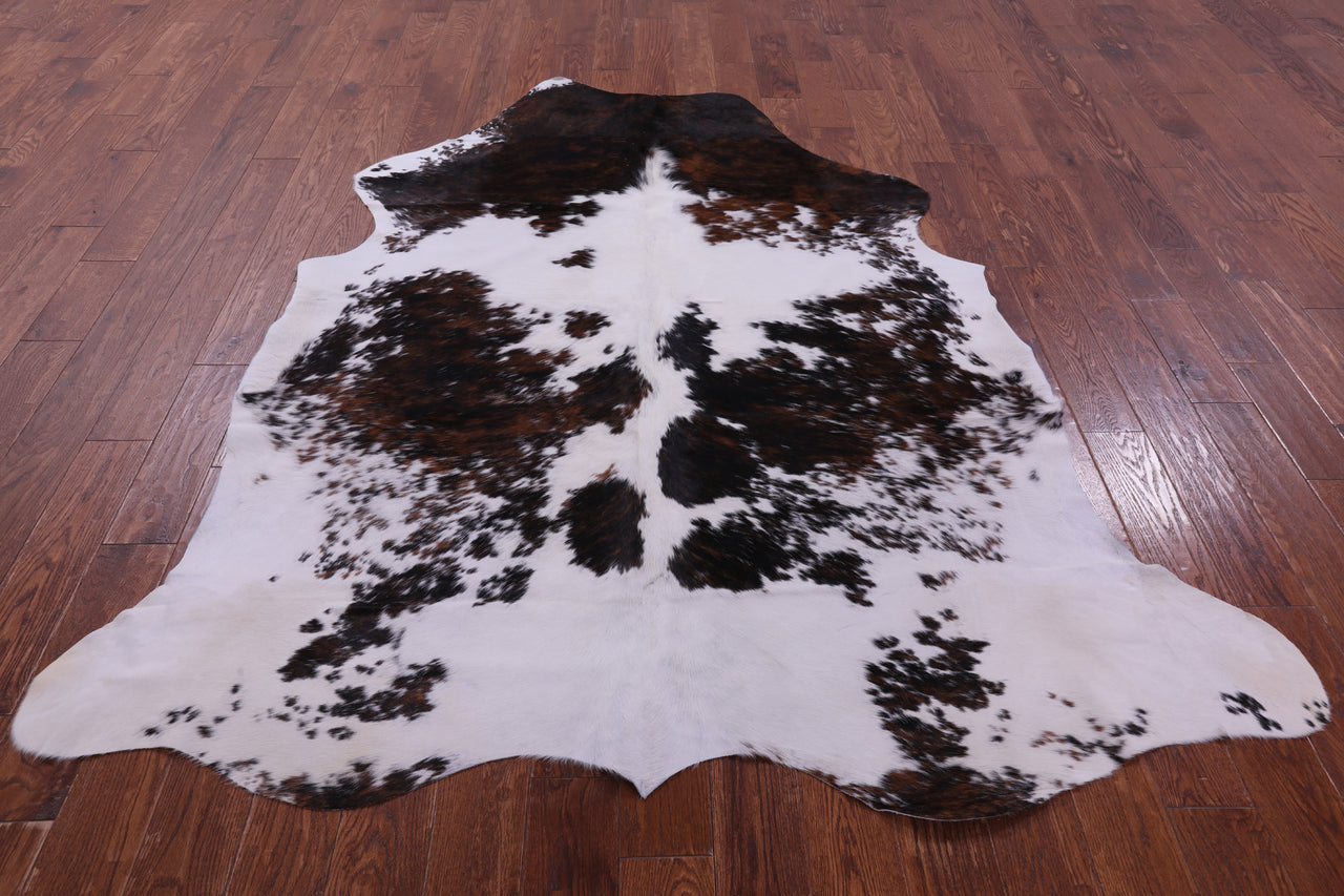 Tricolor Natural Cowhide Rug - XLarge 7'7"H x 6'6"W