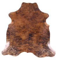 Thumbnail for Brindle Natural Cowhide Rug - Large 6'8