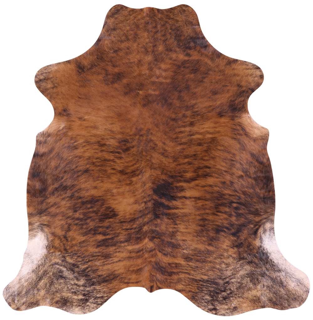 Brindle Natural Cowhide Rug - Large 6'8"H x 6'5"W