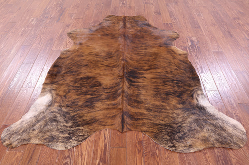 Brindle Natural Cowhide Rug - Large 6'8