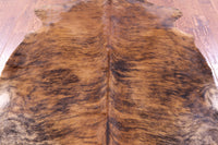 Thumbnail for Brindle Natural Cowhide Rug - Large 6'8