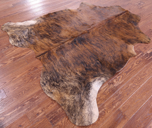 Brindle Natural Cowhide Rug - Large 6'8