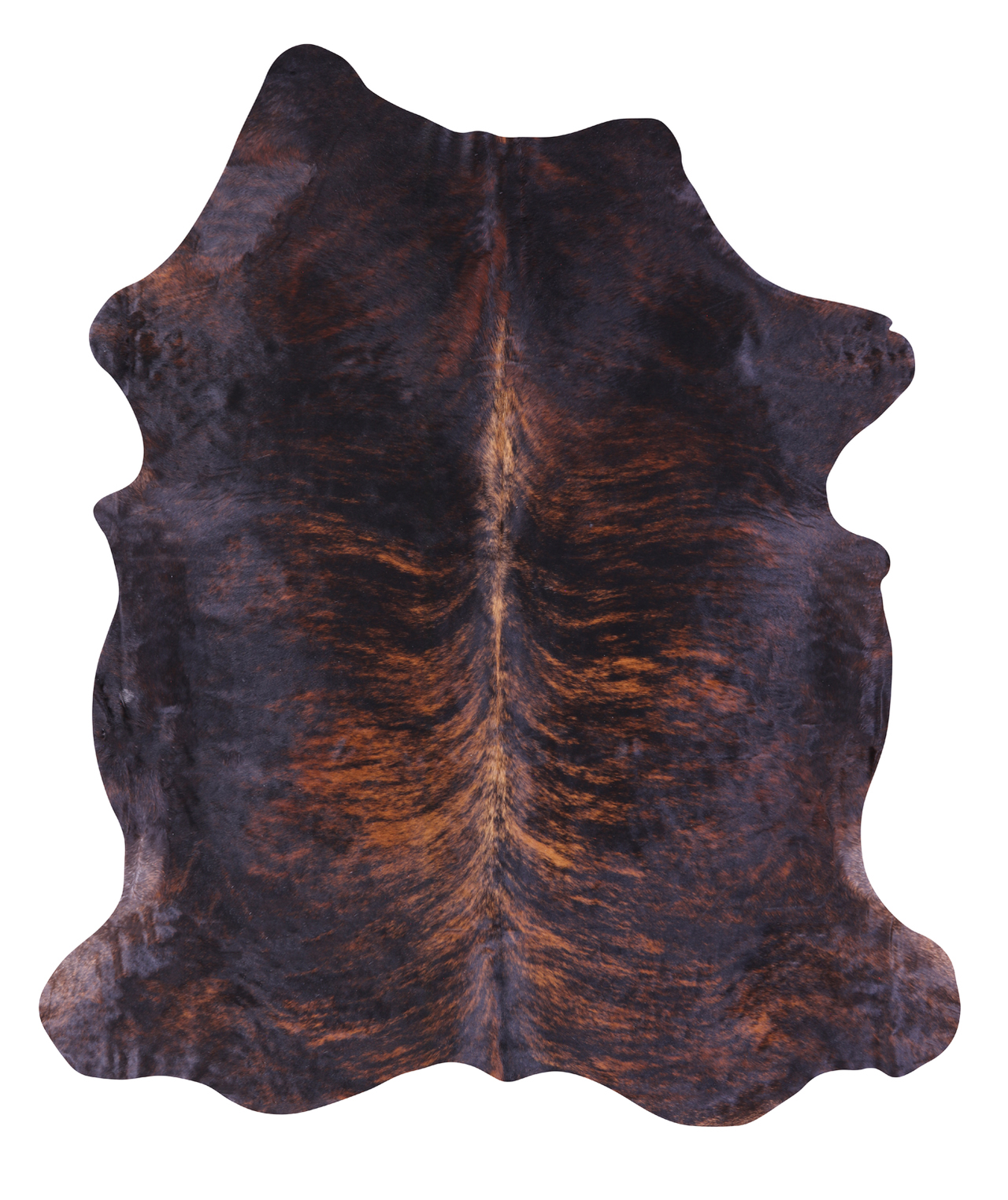 Brindle Natural Cowhide Rug - XLarge 8'3"H x 6'11"W