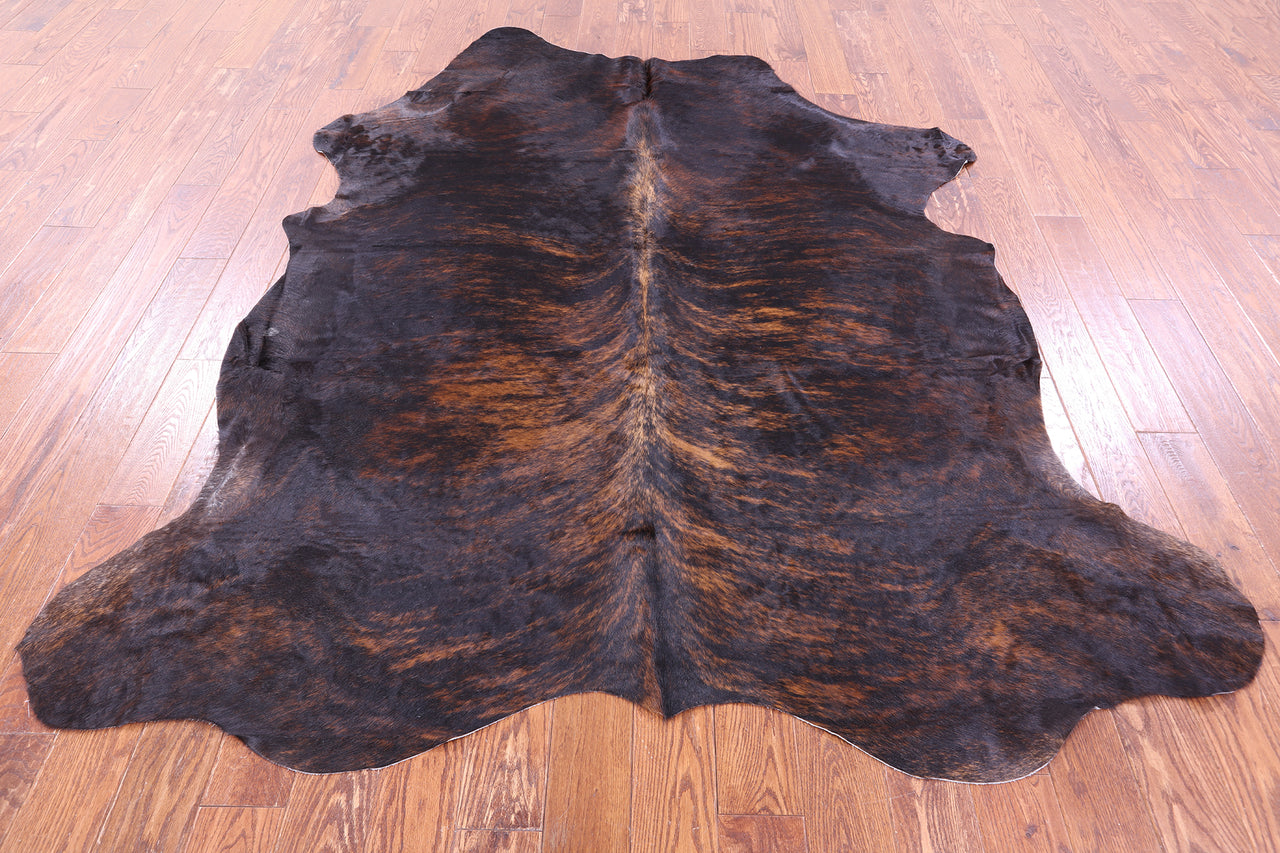 Brindle Natural Cowhide Rug - XLarge 8'3"H x 6'11"W