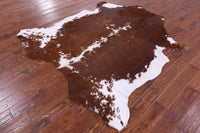 Thumbnail for Brown & White Natural Cowhide Rug - XLarge 7'2