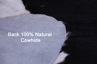 Thumbnail for Tricolor Natural Cowhide Rug - Large 6'6