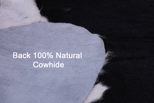 Tricolor Natural Cowhide Rug - Large 6'6