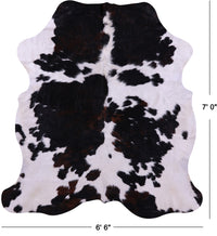 Thumbnail for Tricolor Natural Cowhide Rug - XLarge 7'0