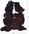 Tricolor Natural Cowhide Rug - X-Large 7'4"H x 6'3"W