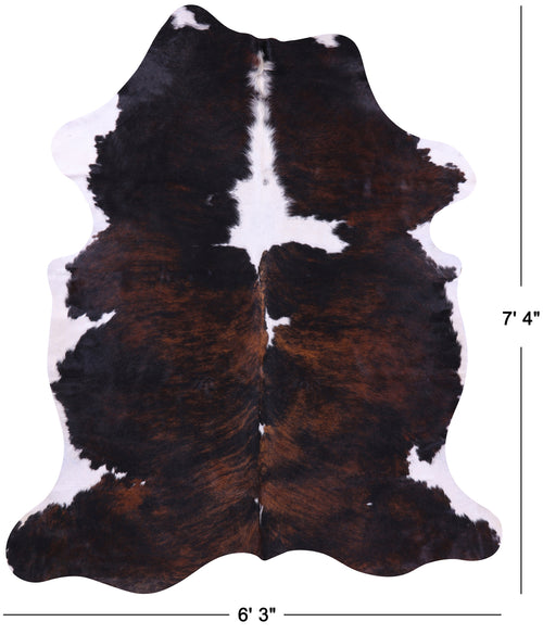 Tricolor Natural Cowhide Rug - X-Large 7'4