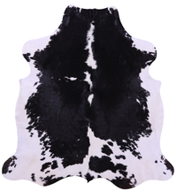 Thumbnail for Black & White Natural Cowhide Rug - XLarge 7'7