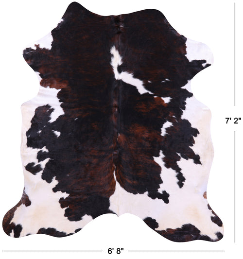 Tricolor Natural Cowhide Rug - X-Large 7'2
