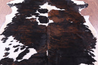 Thumbnail for Tricolor Natural Cowhide Rug - XLarge 7'6