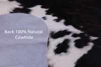 Thumbnail for Tricolor Natural Cowhide Rug - XLarge 7'6