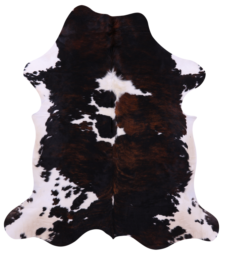 Tricolor Natural Cowhide Rug - X-Large 7'6"H x 6'8"W