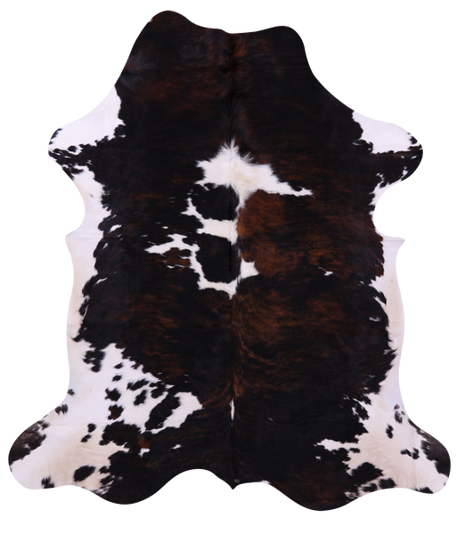 Tricolor Natural Cowhide Rug - XLarge 7'6"H x 6'8"W