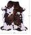 Tricolor Natural Cowhide Rug - XLarge 7'0"H x 6'5"W