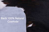 Thumbnail for Tricolor Natural Cowhide Rug - XLarge 7'2