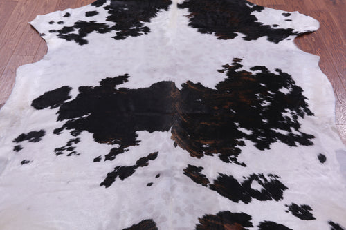 Tricolor Natural Cowhide Rug - Large 6'8