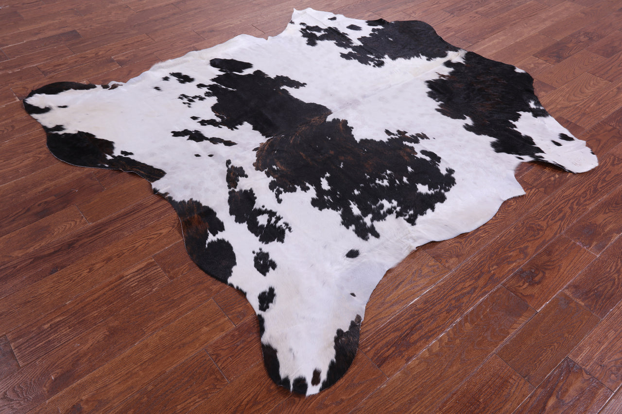 Tricolor Natural Cowhide Rug - Large 6'8"H x 6'3"W